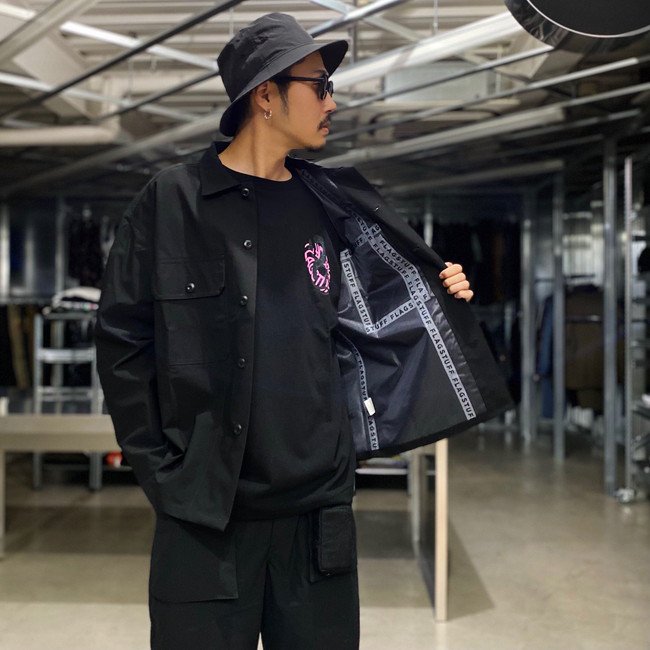 F-LAGSTUF-F / 3LAYER UTILITY SHIRTS BLACK