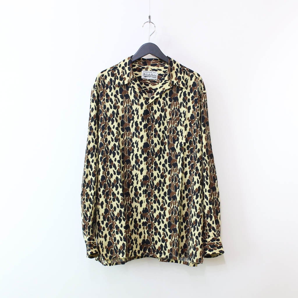 21ss ワコマリア　Leopard Hawaiian shirt  S