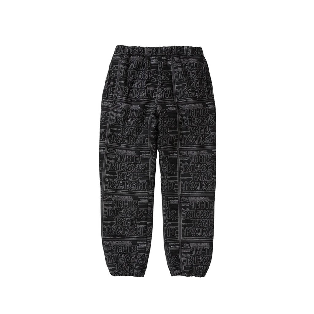 BLACK EYE PATCH｜PRIORITY LABEL FAKE SUEDE TRACK PANTS #BLACK [BEPSS21PA04]