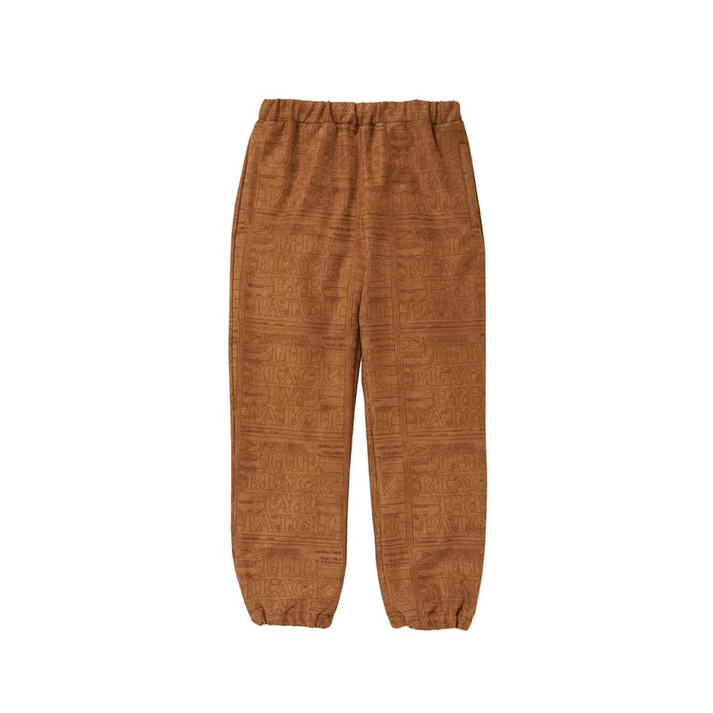 BLACK EYE PATCH｜PRIORITY LABEL FAKE SUEDE TRACK PANTS #BROWN [BEPSS21PA04]