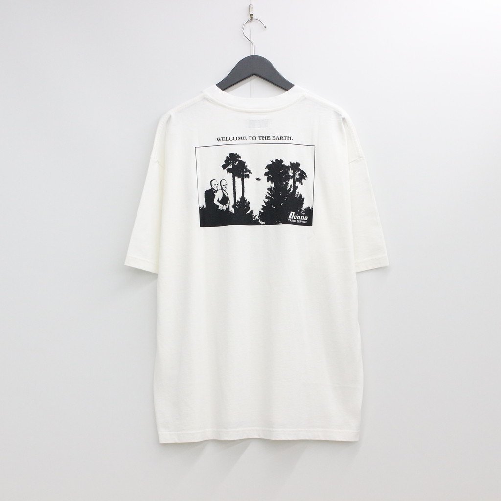 Dunno｜TRAVEL SERVICE TEE #WHITE [DN0800803]