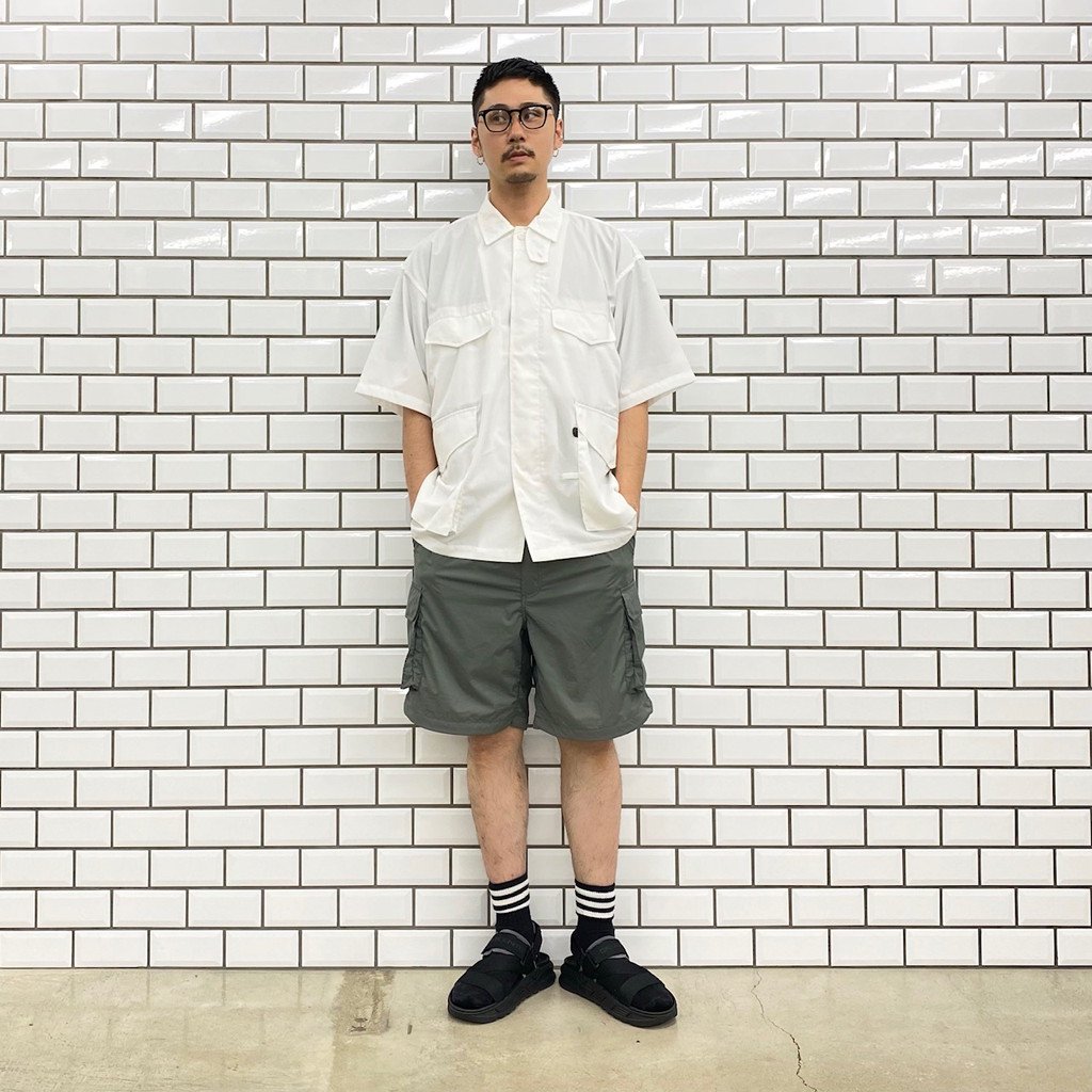 / TECH FRENCH MIL FIELD SHIRTS S/S WHITE