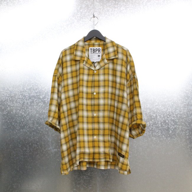 TIGHTBOOTH PRODUCTION｜OMBRE ROLL UP SHIRT #MUSTARD [SU21-S03]