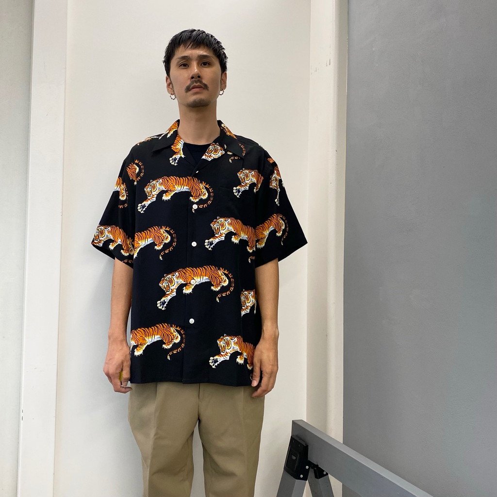 アロハシャツ / TIM LEHI | S/S HAWAIIAN SHIRT BLACK