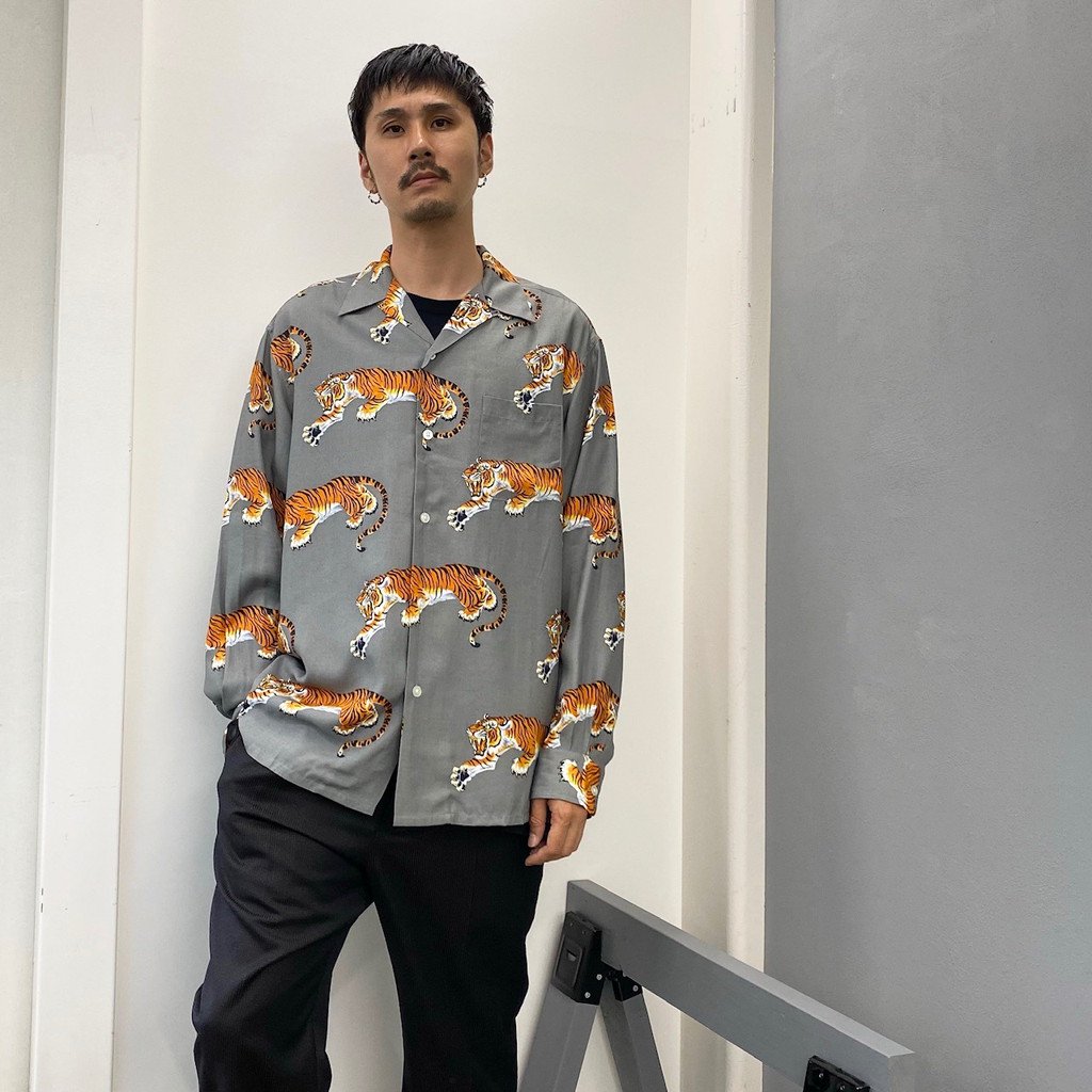 WACKO MARIA | ワコマリア TIM LEHI | L/S HAWAIIAN SHIRT #GRAY