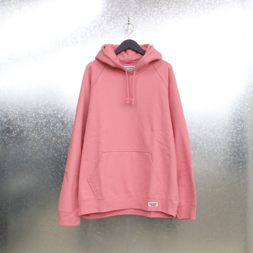 WACKO MARIA｜WASHED HEAVY WEIGHT PULLOVER HOODED SWEAT SHIRT TYPE 1 #PINK [21FW-WMC-SS05]