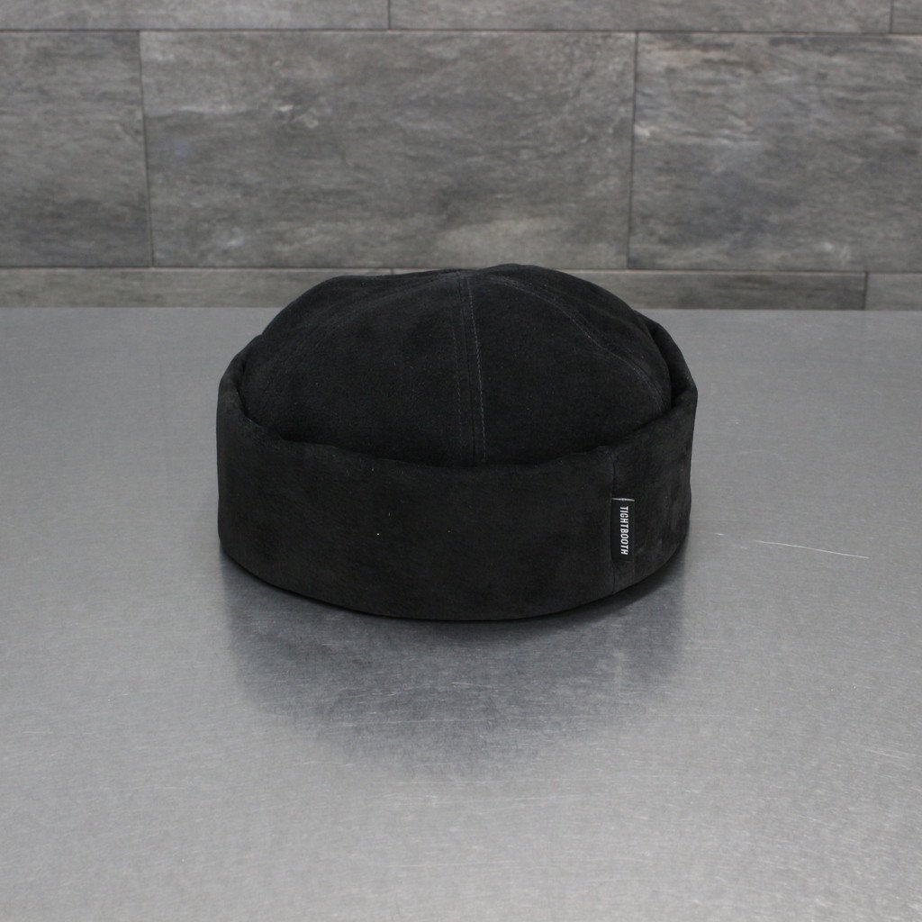 TIGHTBOOTH PRODUCTION｜SUEDE ROLL CAP #BLACK [FW21-H06]