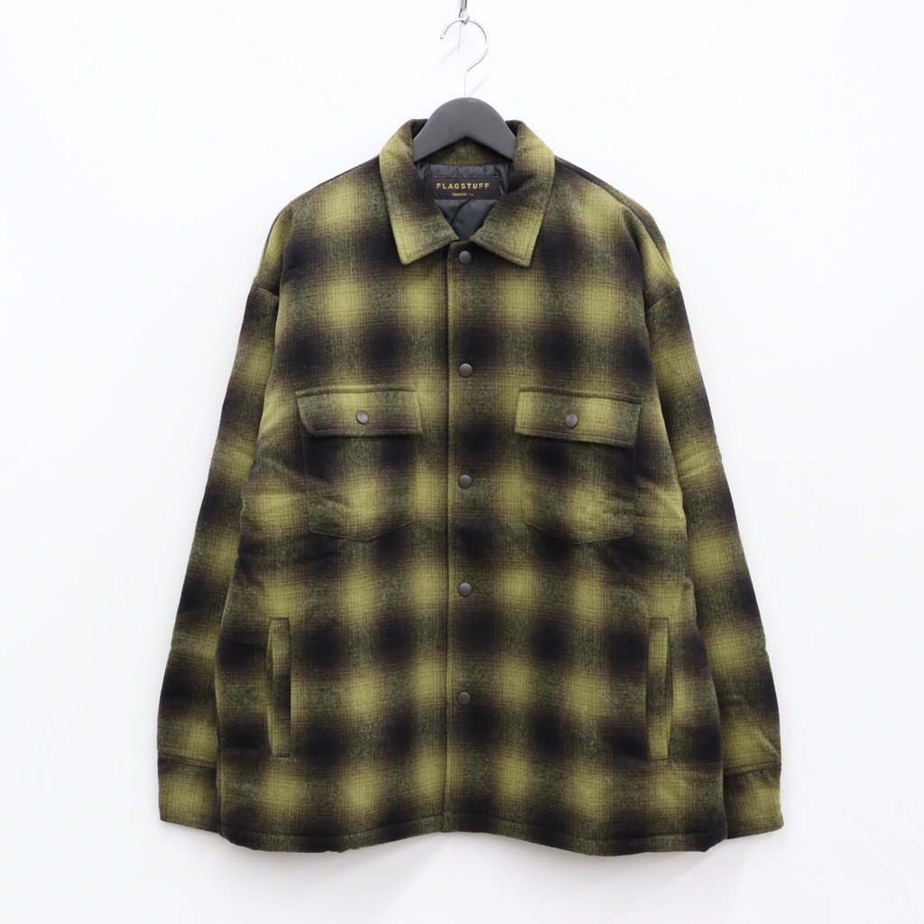 F-LAGSTUF-F｜QUILTING CHECK SHIRTS #YELLOW [21AW-FS-21]