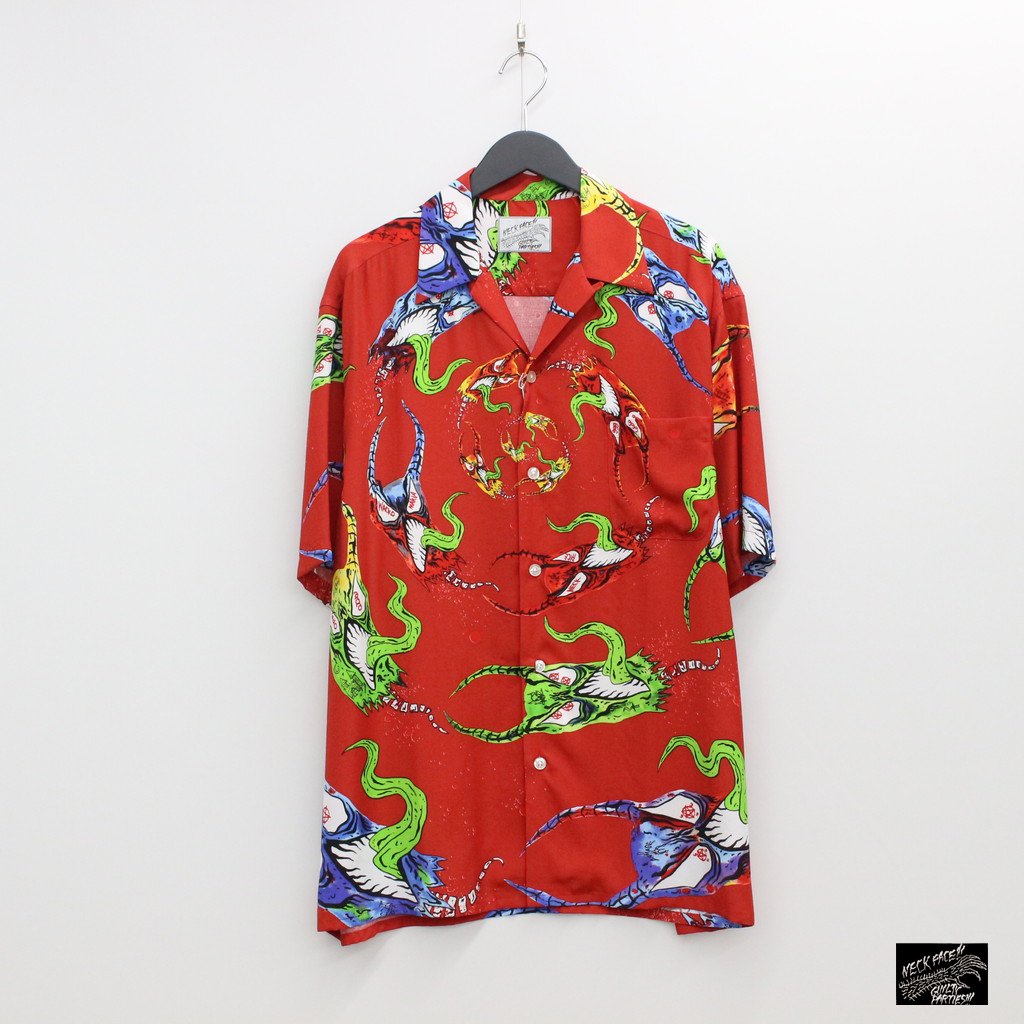 アロハシャツ / NECK FACE | HAWAIIAN SHIRT TYPE 3 RED