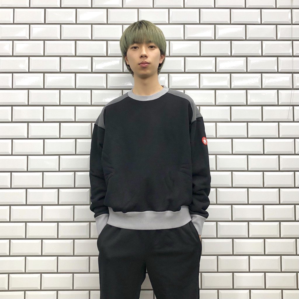 PANEL SHOULDER HEAVY CREW NECK - スウェット