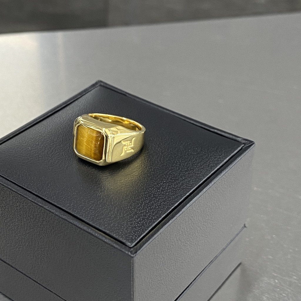 TIGER'S EYE SIGNET RING ( TYPE-2 ) ワコマリア 公式 www