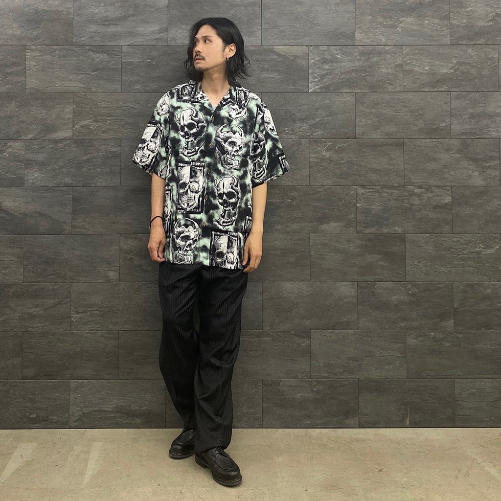 アロハシャツ 56 TATTOO STUDIO HAWAIIAN SHIRT S/S OLIVE