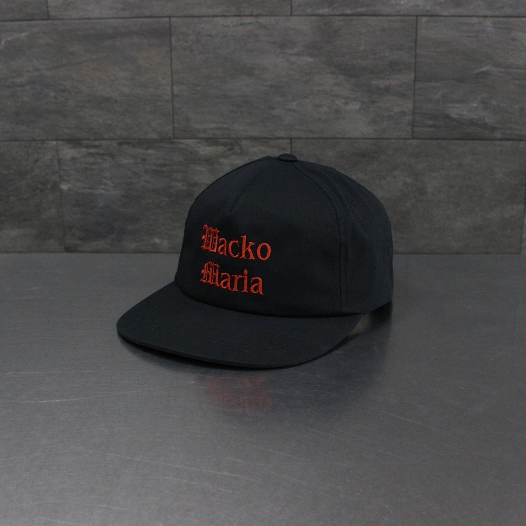 WACKO MARIA｜6 PANEL CAP (TYPE 2) #BLACK [22SS-WMA-CP02]
