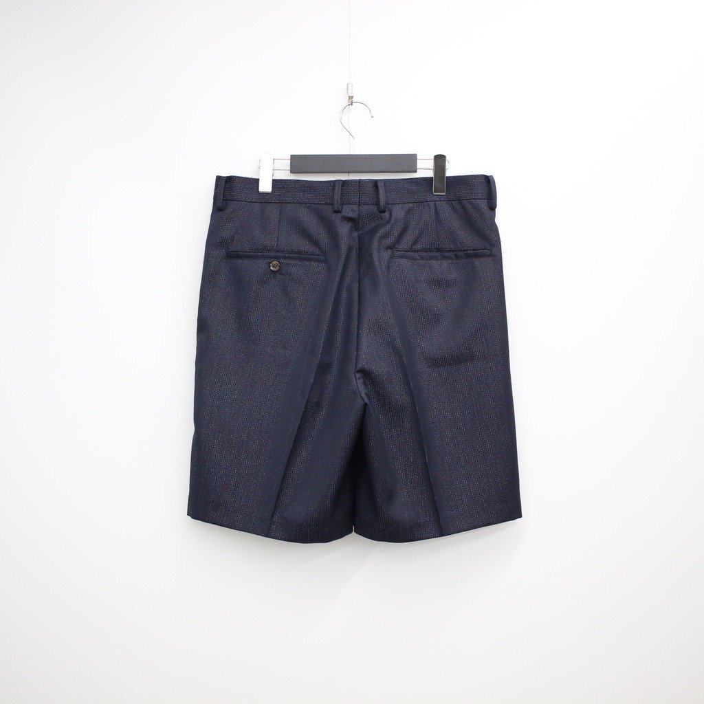 WACKO MARIA | ワコマリア PLEATED SHORT TROUSERS (TYPE 10) #NAVY [22SS-WMP-PT10]