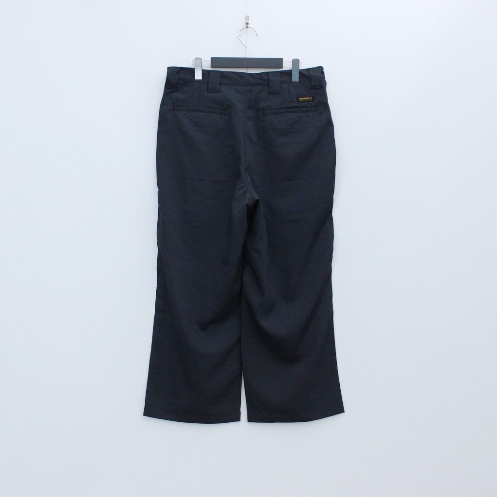 TIGHTBOOTH LEGERE BAGGY SLACKS black 販売販売好調 スラックス