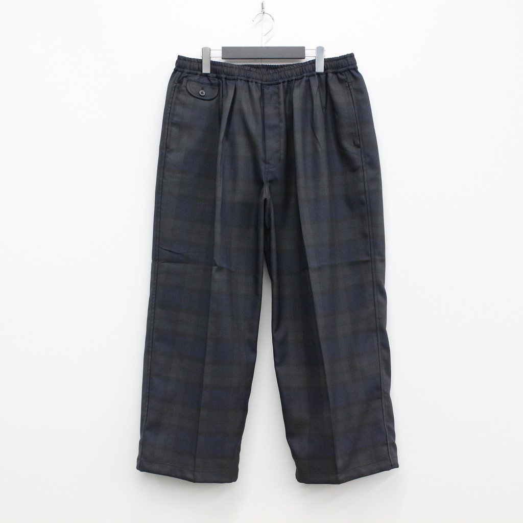 パンツ / TECH WIDE EASY 2P TROUSERS PLAIDS BLACK WATCH