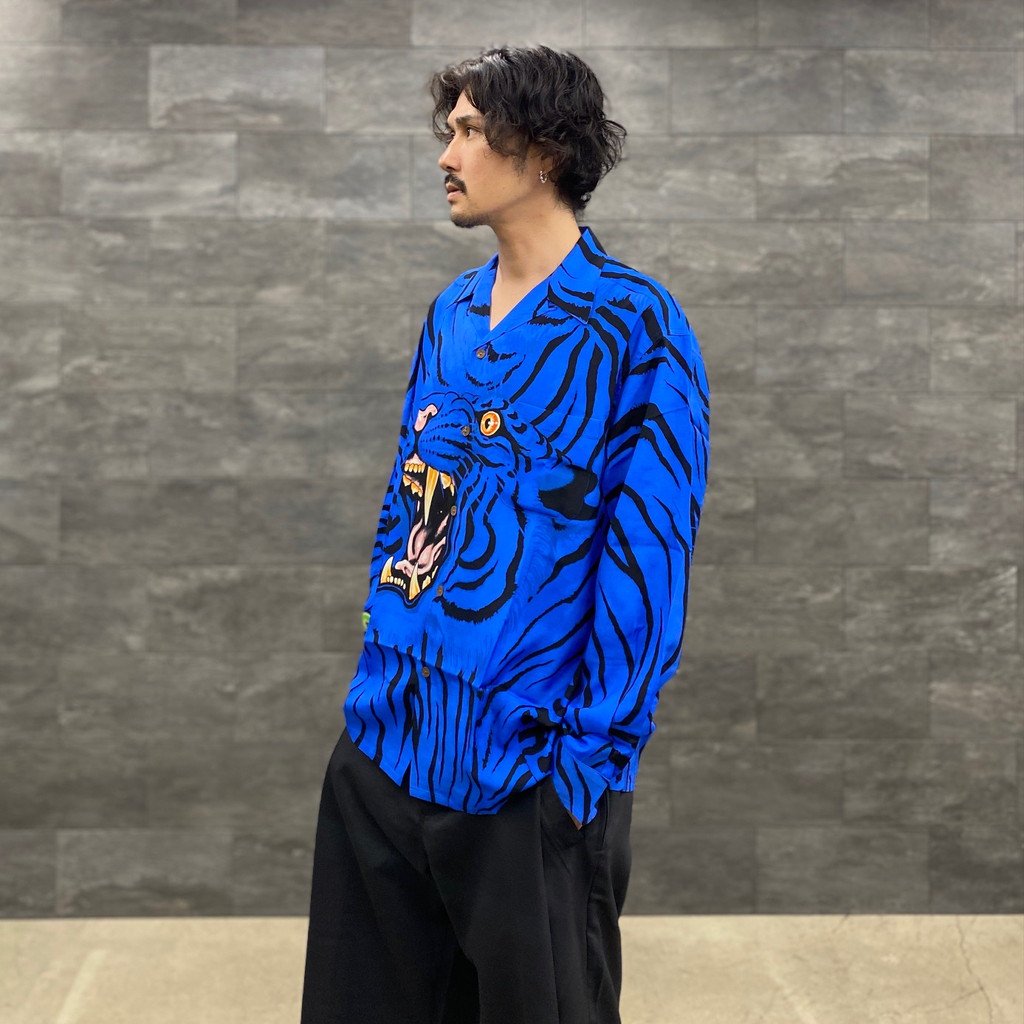 アロハシャツ / TIM LEHI | L/S HAWAIIAN SHIRT BLUE