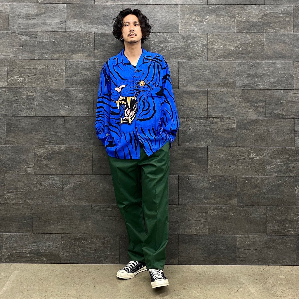 超目玉 WACKO MARIA PLEATED TROUSERS L-GREEN S - 通販