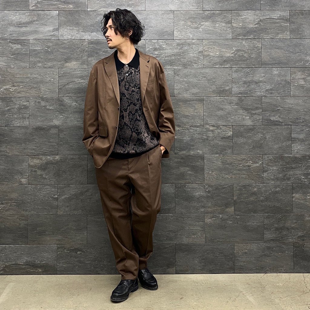 スーツ / PLEATED TROUSERS D-BROWN