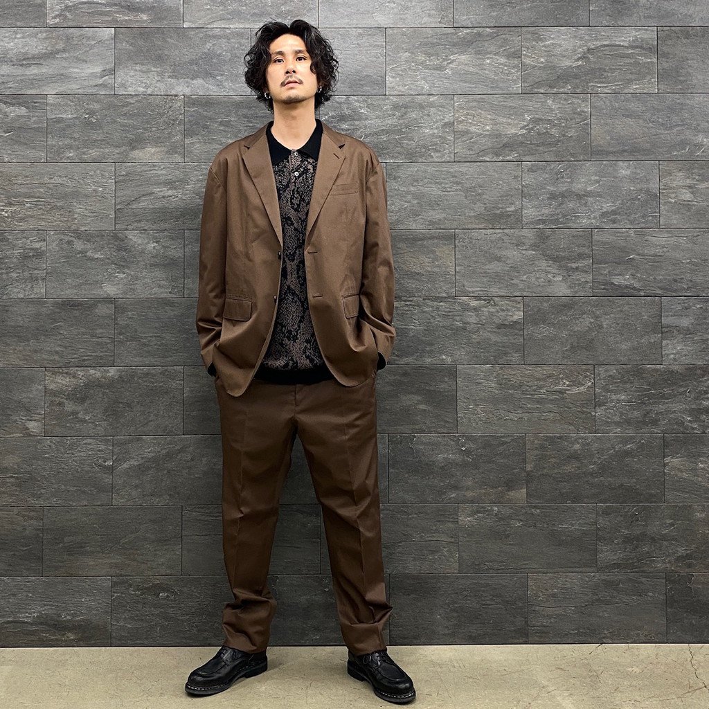 WACKO MARIA | ワコマリア UNCONSTRUCTED JACKET #D-BROWN [22FWE-WMO