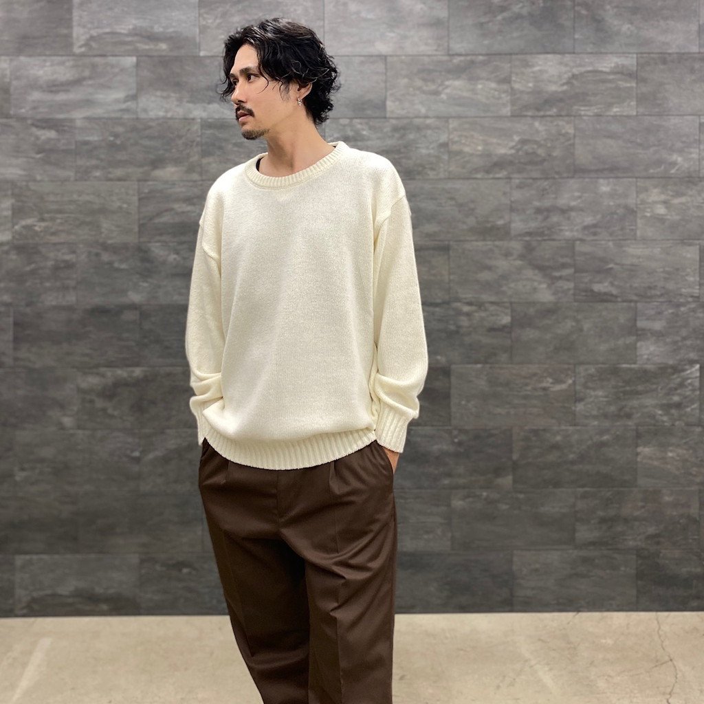 WACKO MARIA | ワコマリア CLASSIC CREW NECK SWEATER -TYPE 1- #WHITE