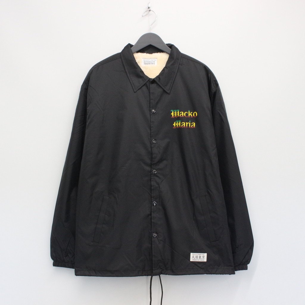 WACKO MARIA | ワコマリア BOA COACH JACKET #BLACK [22FWE-WMO-BL03]