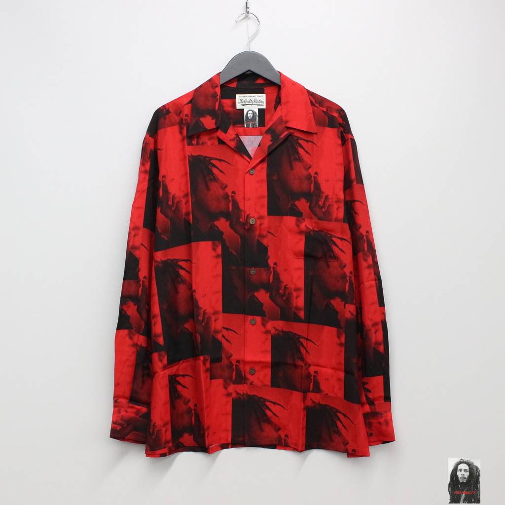 アロハシャツ / BOB MARLEY | HAWAIIAN SHIRT L/S -TYPE 1- RED