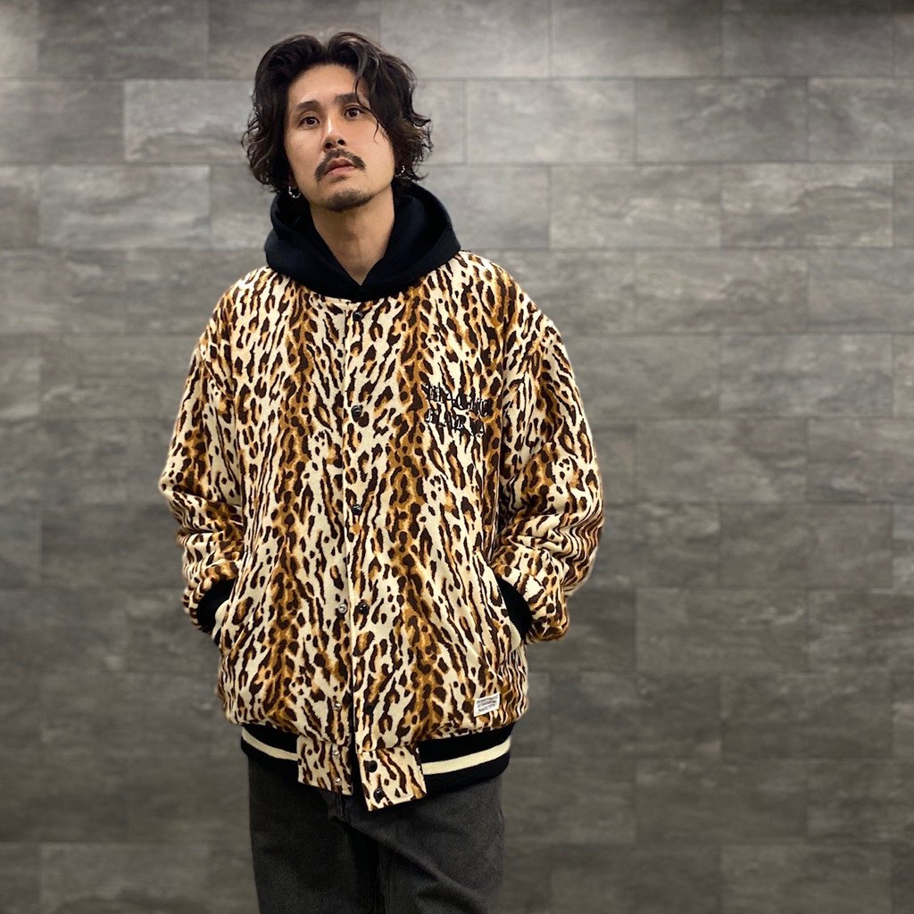 WACKO MARIA | ワコマリア LEOPARD VARSITY JACKET -TYPE 3- #BEIGE