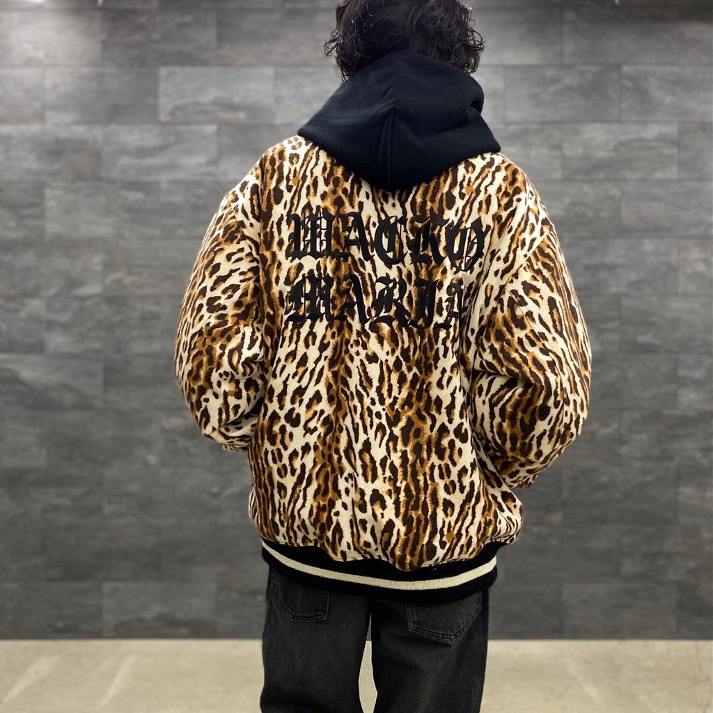 WACKO MARIA | ワコマリア LEOPARD VARSITY JACKET -TYPE 3- #BEIGE