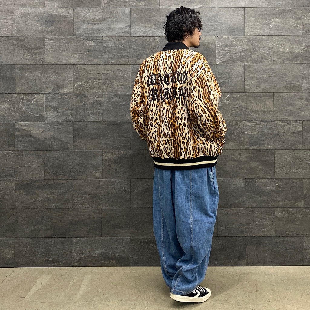 WACKO MARIA | ワコマリア LEOPARD VARSITY JACKET -TYPE 3- #BEIGE