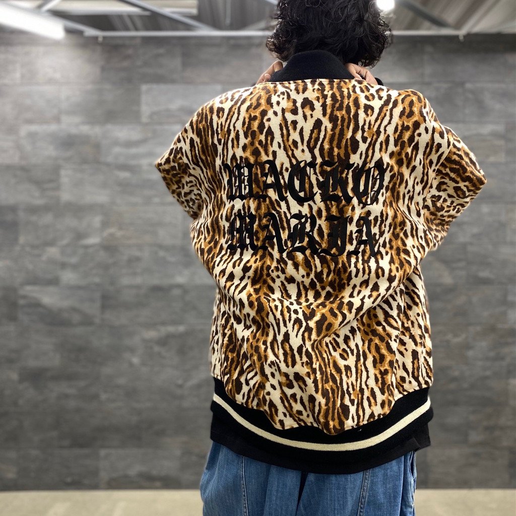 WACKO MARIA | ワコマリア LEOPARD VARSITY JACKET -TYPE 3- #BEIGE