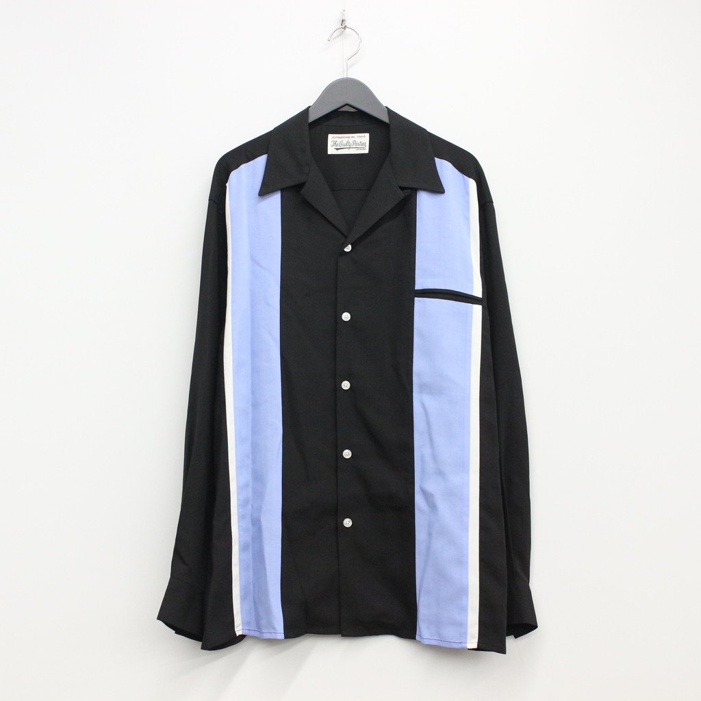 WACKO MARIA/THREE TONE 50'S SHIRT（ブラック）［3トーン50'Sシャツ 