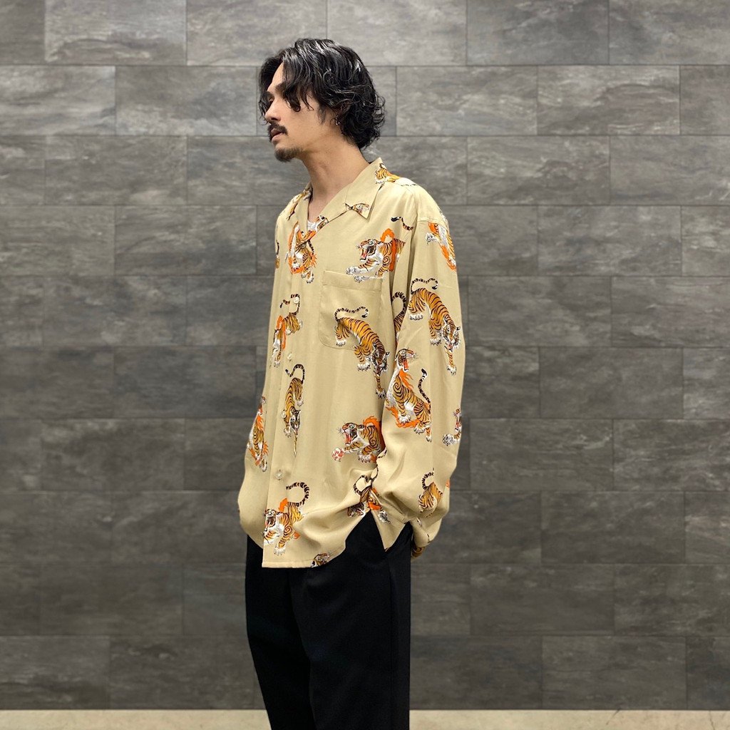 アロハシャツ / TIM LEHI | HAWAIIAN SHIRT L/S -TYPE 5- BEIGE