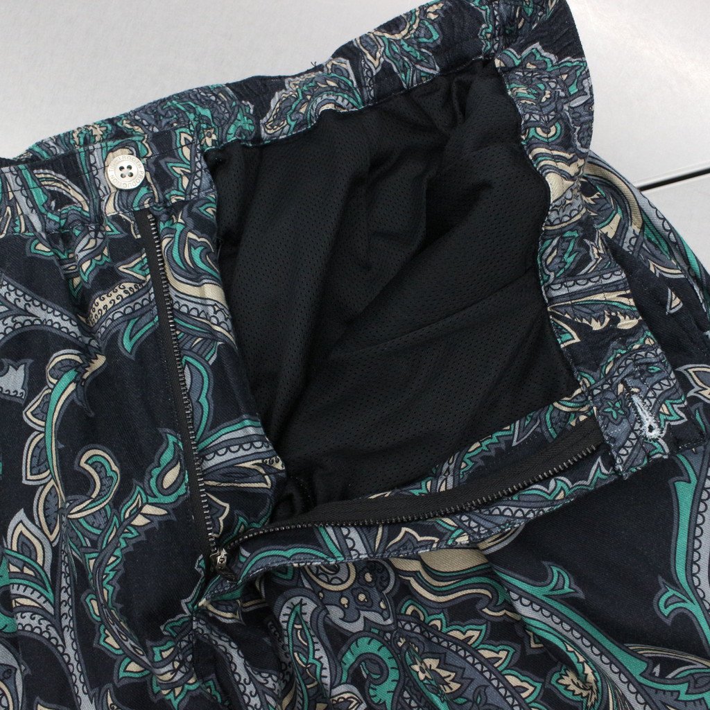 TIGHTBOOTH PRODUCTION | タイトブースプロダクション PAISLEY BAGGY SLACKS #BLACK [FW22-B08]