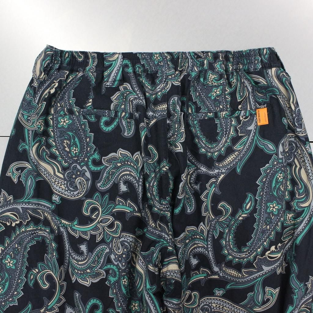 TIGHTBOOTH PRODUCTION | タイトブースプロダクション PAISLEY BAGGY SLACKS #BLACK [FW22-B08]