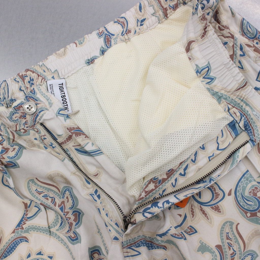 / PAISLEY BAGGY SLACKS IVORY