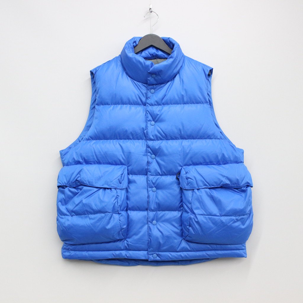 アウター / TECH BACK PACKER DOWN VEST BLUE