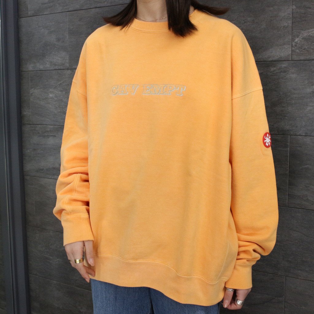 C.E | シーイー OVERDYE CAV EMPT CREW NECK #ORANGE [CES22CS12]