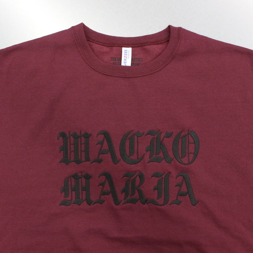 WACKO MARIA | ワコマリア CREW NECK SWEAT SHIRT -TYPE 1- #BURGUNDY