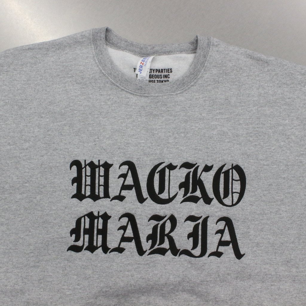 WACKO MARIA | ワコマリア CREW NECK SWEAT SHIRT -TYPE 1- #GRAY