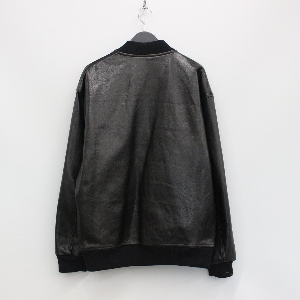 WACKO MARIA | ワコマリア LEATHER VARSITY JACKET A -TYPE 2- #BLACK