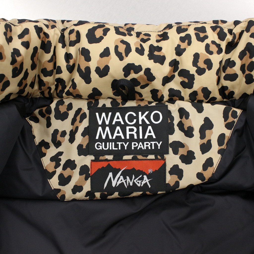 WACKO MARIA | ワコマリア NANGA | LEOPARD DOWN JACKET #BEIGE [22FW-WMO-NA04]