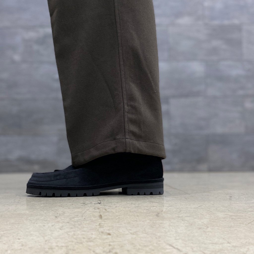 / VELVET RAT LOAFER BLACK