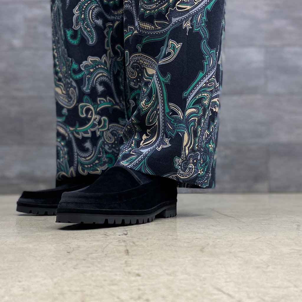 / VELVET RAT LOAFER BLACK