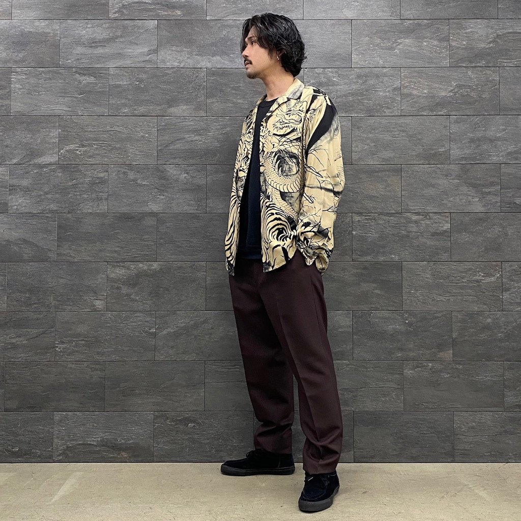 WACKO MARIA | ワコマリア PLEATED TROUSERS -TYPE 1- #D-BROWN [22FW