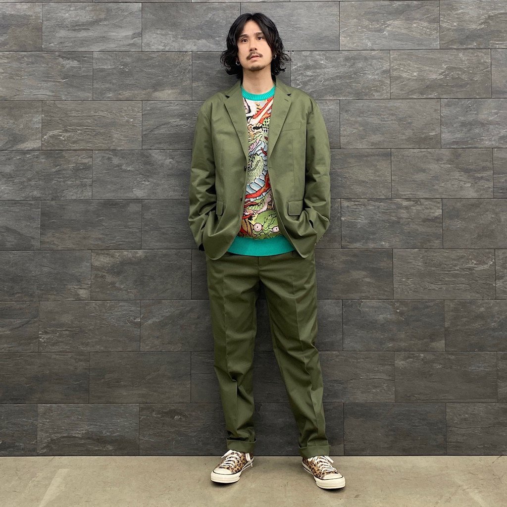 PLEATED TROUSERS -TYPE 1- #KHAKI [23SSE-WMP-TR01] _ WACKO MARIA