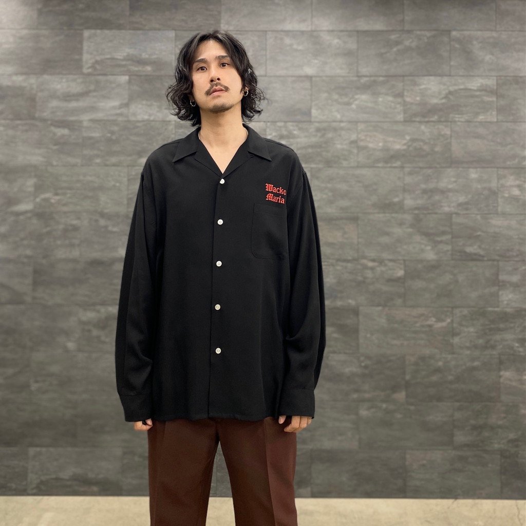 50'S SHIRT L/S -TYPE 2- #BLACK [23SSE-WMS-OC02] _ WACKO MARIA