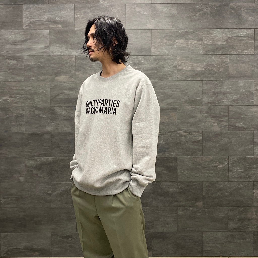 HEAVY WEIGHT CREW NECK SWEAT SHIRT #GRAY [23SSE-WMC-SS02] _ WACKO