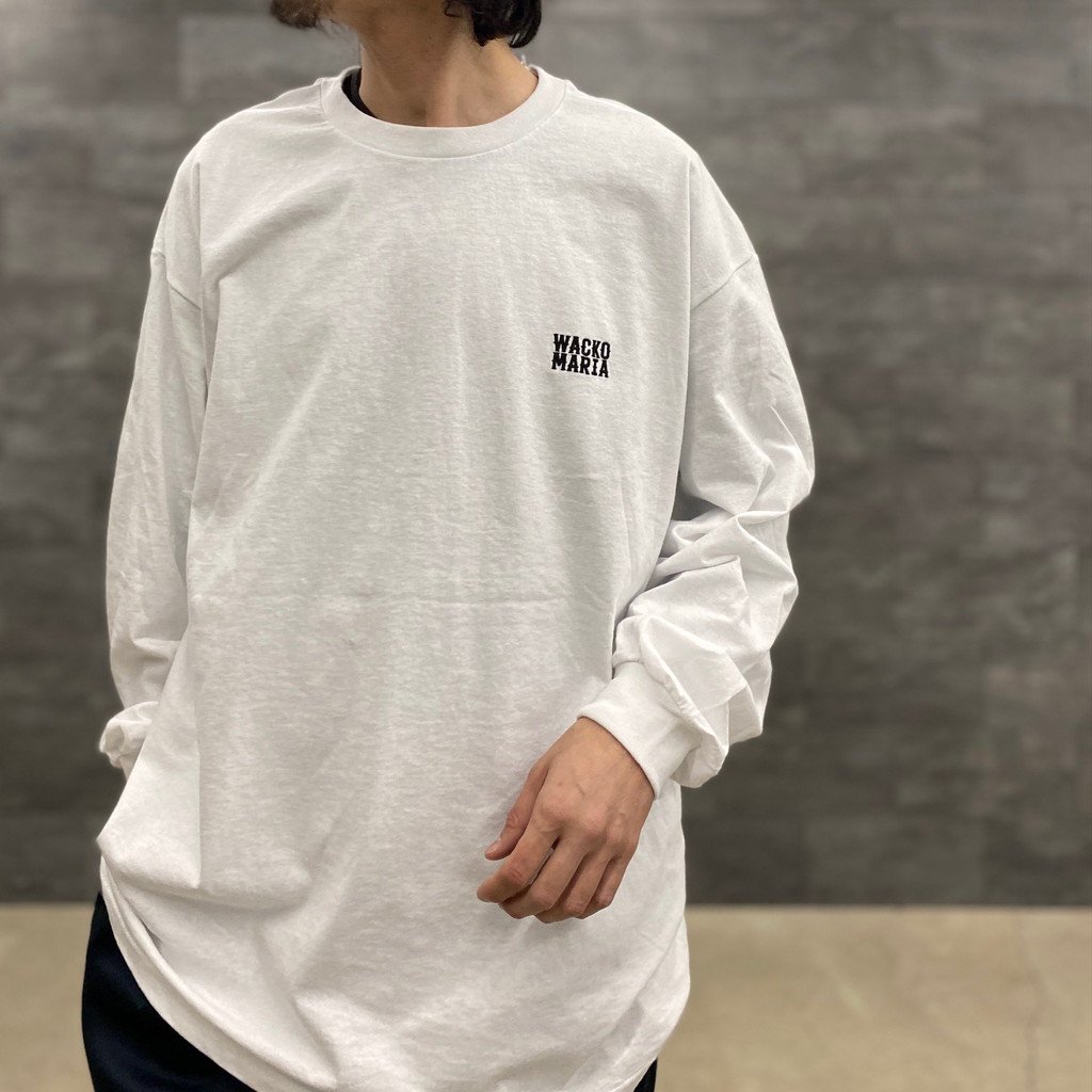 CREW NECK LONG SLEEVE T-SHIRT #WHITE [23SS-WMT-LT01] _ WACKO MARIA