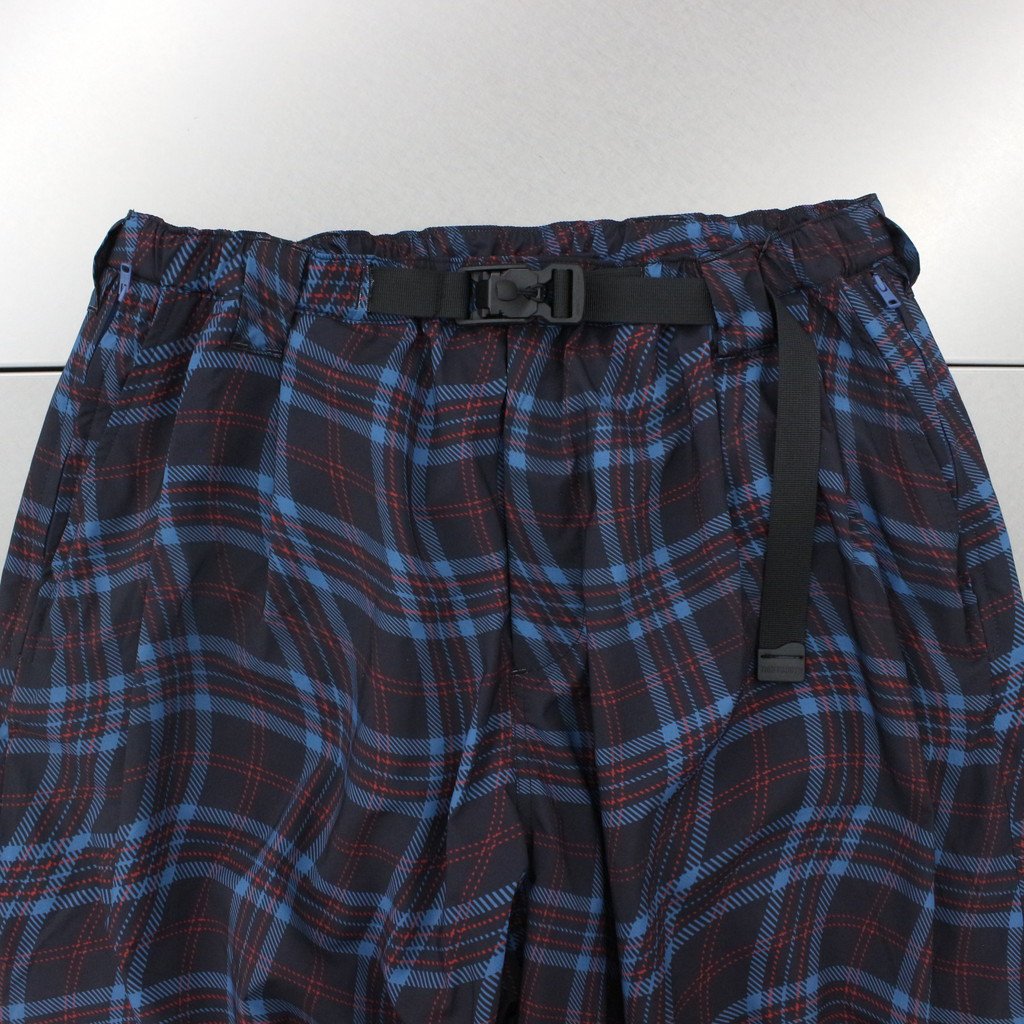 WAVY PLAID BALLOON PANTS #NAVY [SS23-B03] _ TIGHTBOOTH PRODUCTION